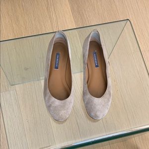 Margaux The Classic Leather Suede Ballet Flats In Flint